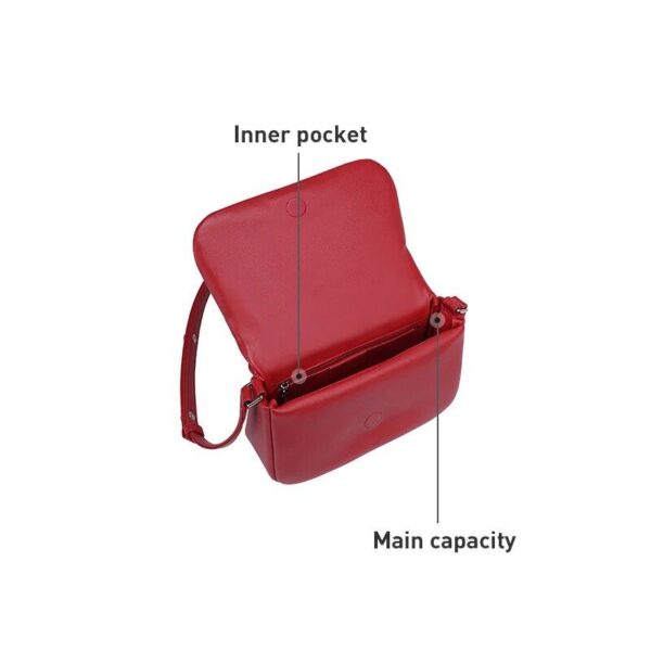 Designer Fashion Leather Shoulder Bag - Image 8