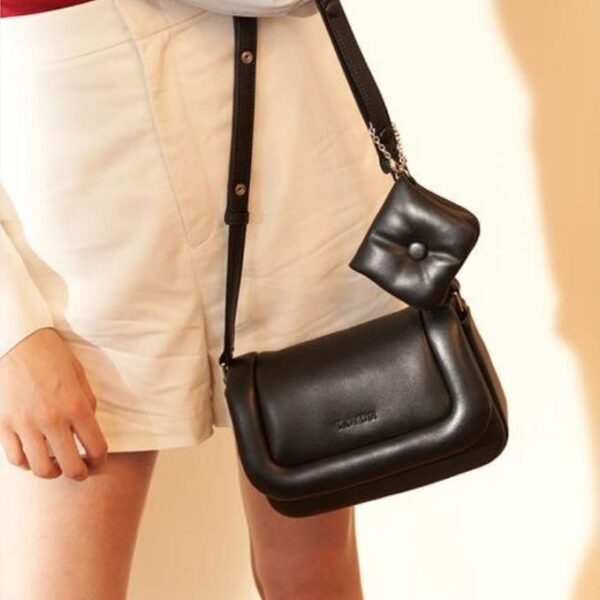 Designer Fashion Leather Shoulder Bag - Image 6