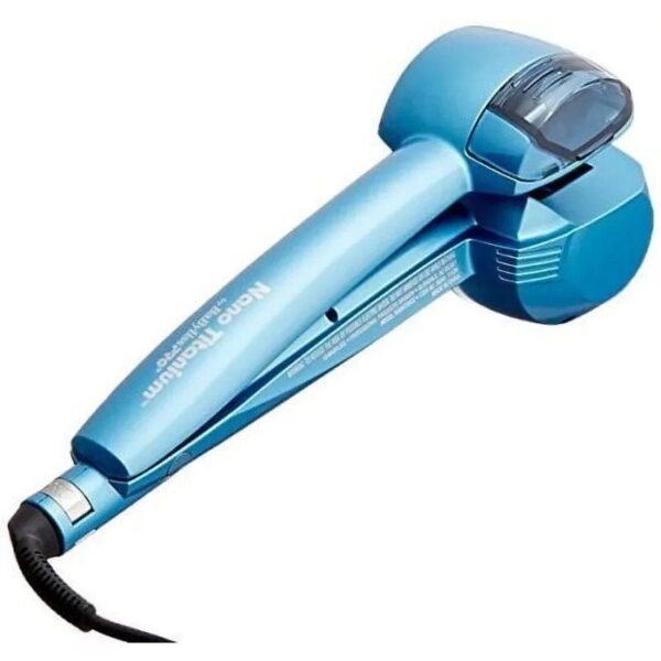 Professional Automatic Hair Curling Machine with Nano Titanium SteamTech, Blue - Image 3