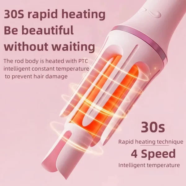Automatic Hair Curler with 4 Temperature Modes & Safety Features - Image 4