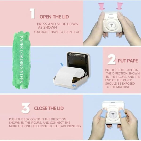 Bluetooth Thermal Mini Printer with 304dpi High Resolution - Image 5