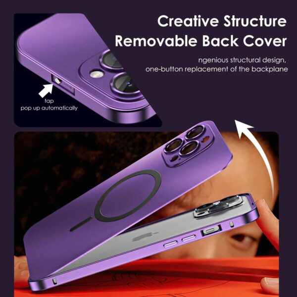 Ultra-Protective Magnetic Metal Frame Case for iPhone - Image 4