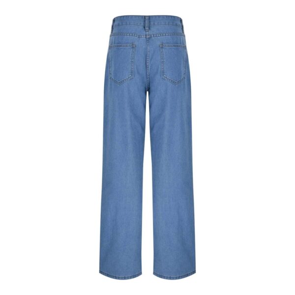 Women's Stretch Straight Leg Jeans - Fashionable Slim Fit Denim - Image 5