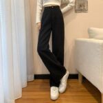 High Waisted Straight-Leg Mom Jeans - Vintage Casual Denim Trousers