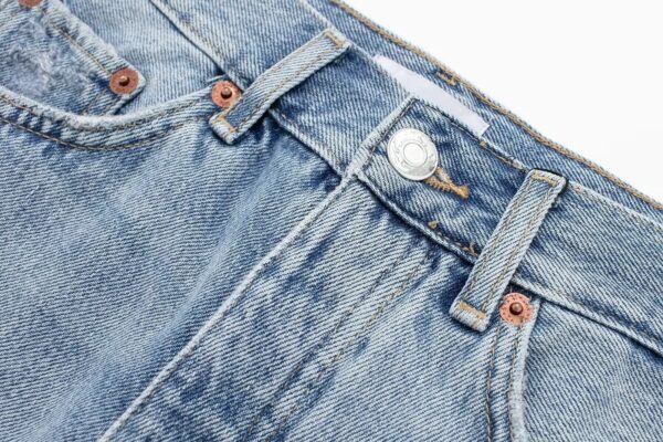 Summer Blue High-Waist Zipper Fly Denim Shorts - Casual & Chic - Image 5