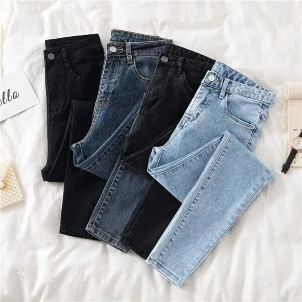 High Waist Skinny Stretch Pencil Jeans - Women's Spring/Summer Fashion - Image 2