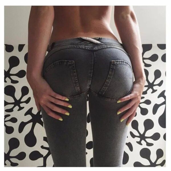 Chic Low Rise Push Up Skinny Jeans | Ultra-Comfort Denim for Women - Image 6